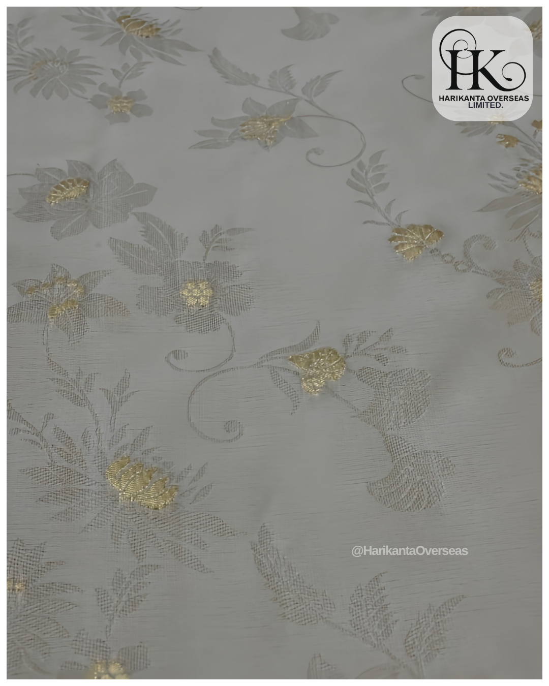 Viscose Organza Satin self Jacquard Butti Fabric
